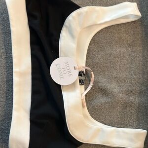 More to Come Black and White Top